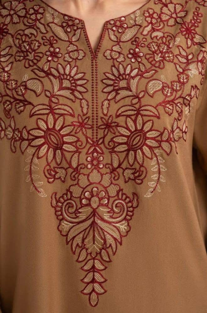 Winter Unstitched 3PC Dhanak Embroidered Suit - SS0418
